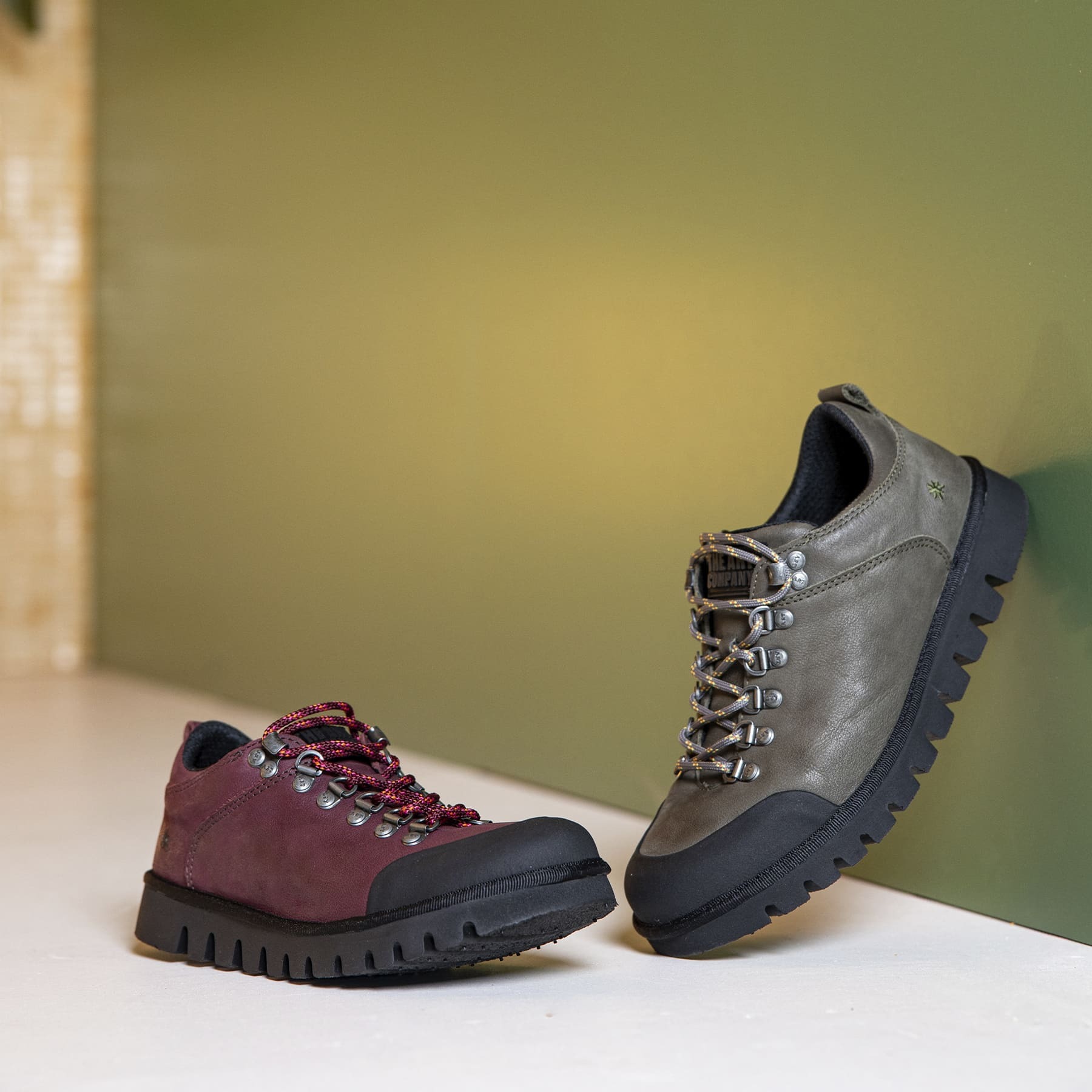 Zapatos 1629 ROMA KAKI-BLACK/ MONTREAL color Kaki-black
