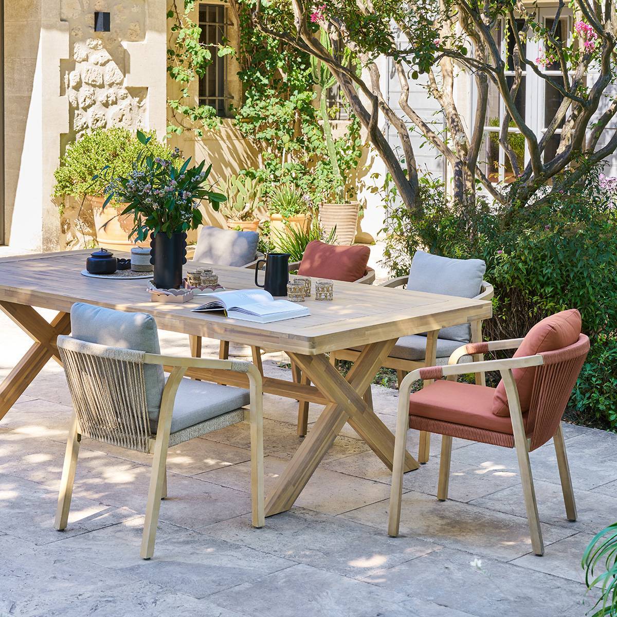 Table de jardin 10 places Xenia eucalyptus