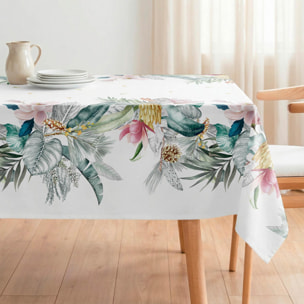 Nappe anti-taches GLACE VERT - coton mélangé