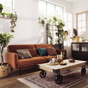 Table basse "Silas" - métal & bois de manguier