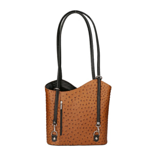 Zaino da donna in vera pelle - Modello Charlotte - 28.0 x 25.0 x 9.0 cm