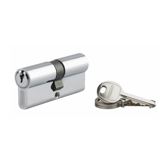 Cylindre de serrure à clé crantée Ecopro nickelé - 35 x 35 - Varié - THIRARD - 00007268
