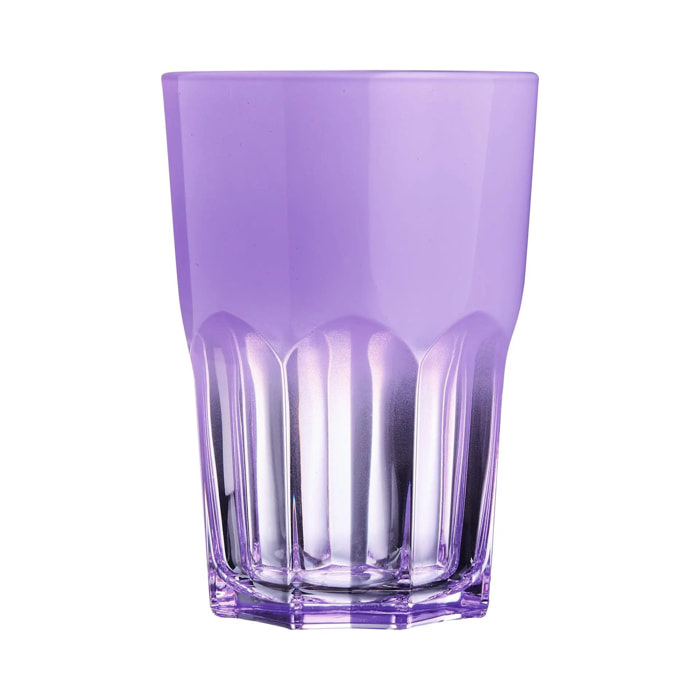 6 vasos de agua 40 cl violetas Summer Pop - Luminarc