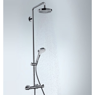Colonne de douche 180 avec mitigeur thermostatique blanc/chromé Croma Select S