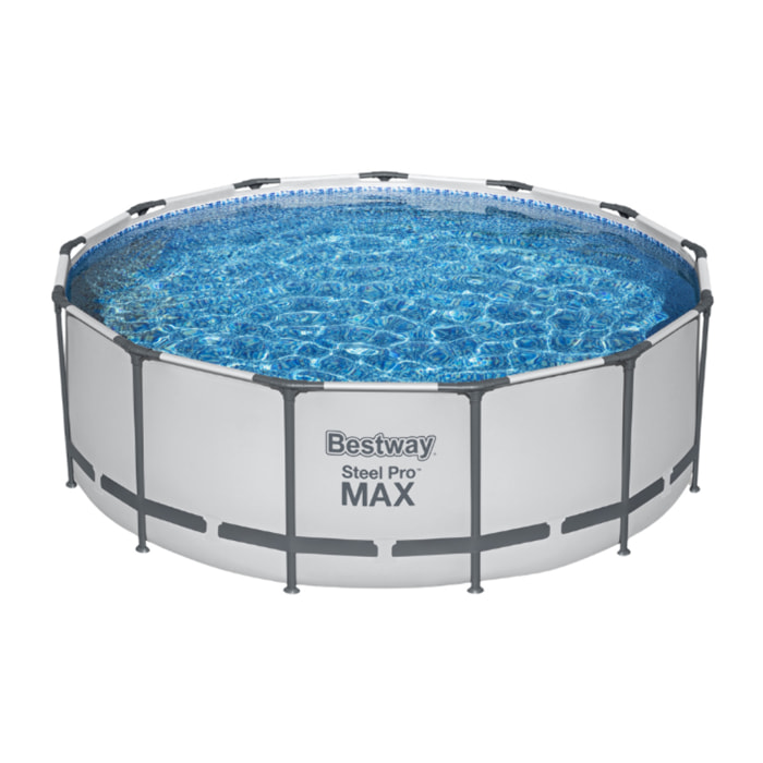 Bestway Piscine hors sol - Ronde - Steel Pro Max - 396 x 122 cm - Filtre à Cartouche inclus