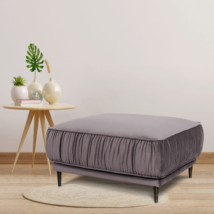 Pouf taille L Fiorenzo Velours