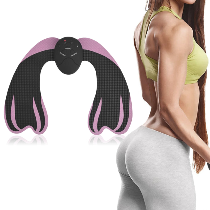 Elettrostimolatore muscolare speciale per glutei. Massaggiatore elettrico, stimolatore tonificante.