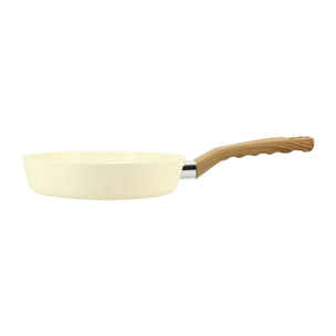 Poêle 20cm avec revêtement céramique crème - tous feux COLORAMA