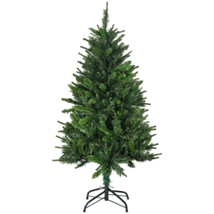 Sapin de Noël artificiel avec 310 branches, support en acier, arbre de Noël artificiel avec socle pliable en acier, hauteur 120 cm, vert