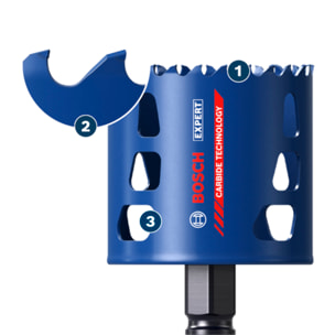 Scie trépan EXPERT Multi Material PC Plus -Ø127 mm - BOSCH - 2608901904
