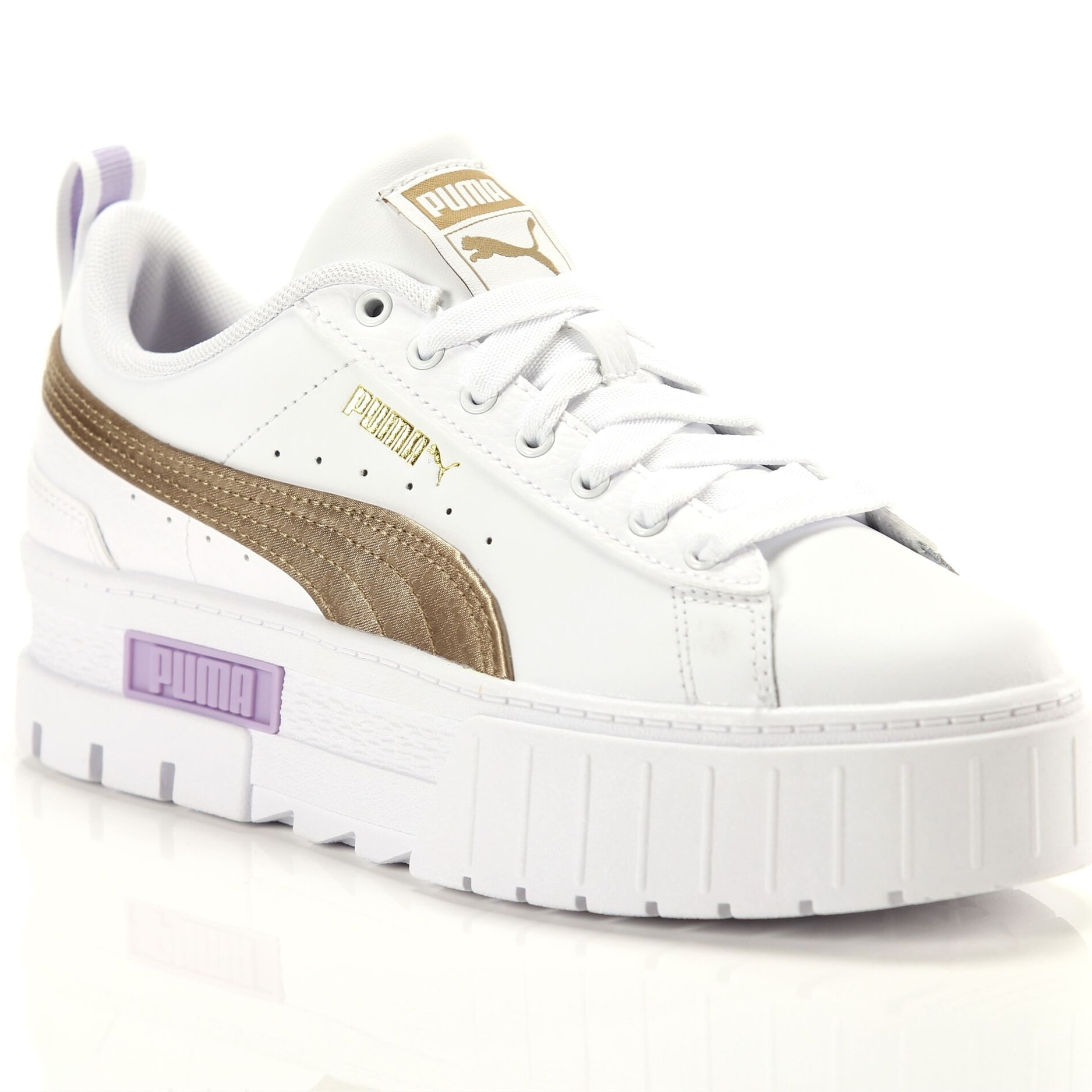 Sneakers Puma Mayze Silky Shine Jr Bianco