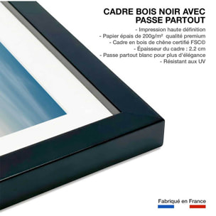 Affiche america south beach Affiche sous cadre noir