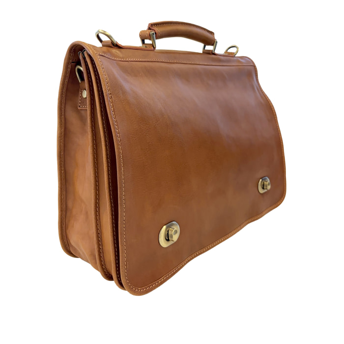 Borsa Ventiquattrore Unisex Borsa Portadocumenti da Lavoro in Pelle