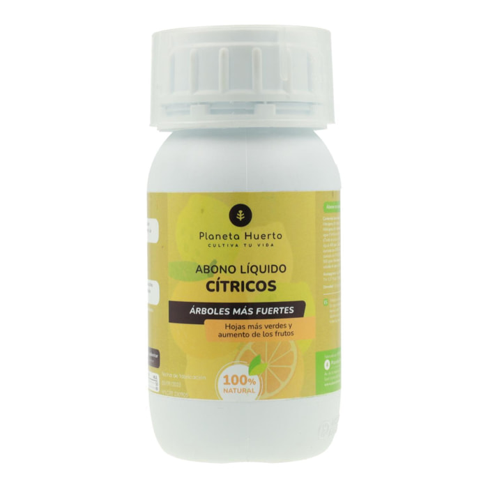 PLANETA HUERTO | Abono Líquido Cítricos - 250 ml | Nutrientes Específicos para el Desarrollo y Fructificación de Cítricos