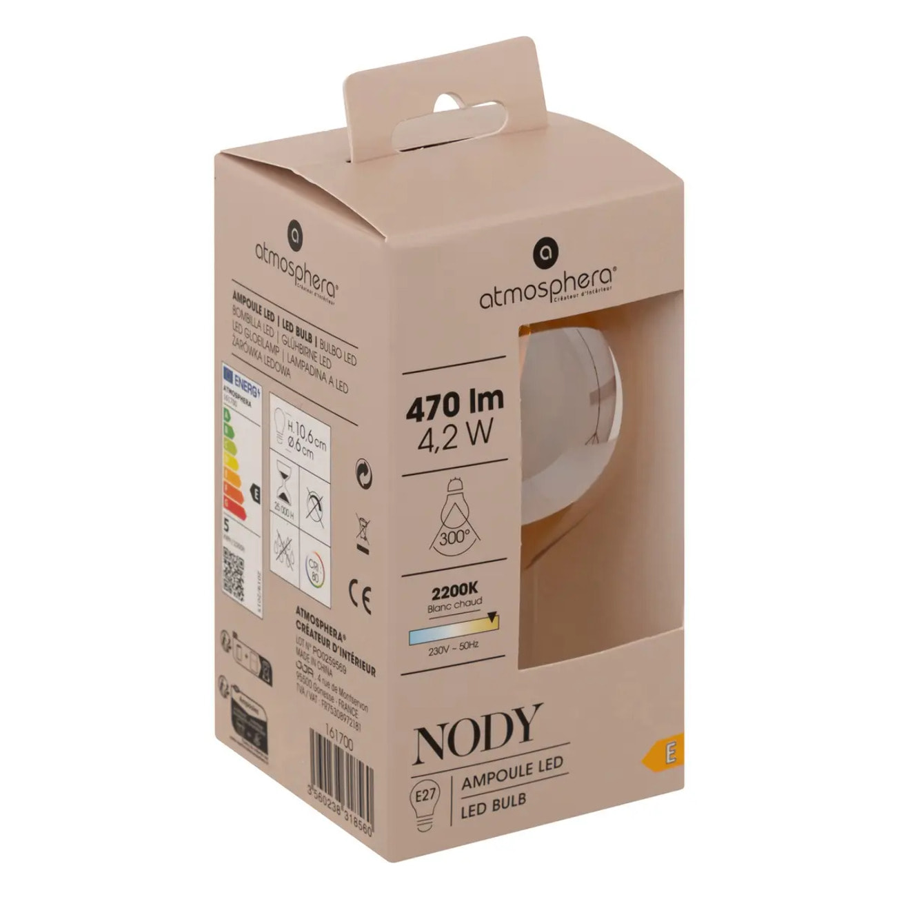 Ampoule LED "Standard" ambrée - filament droit E27