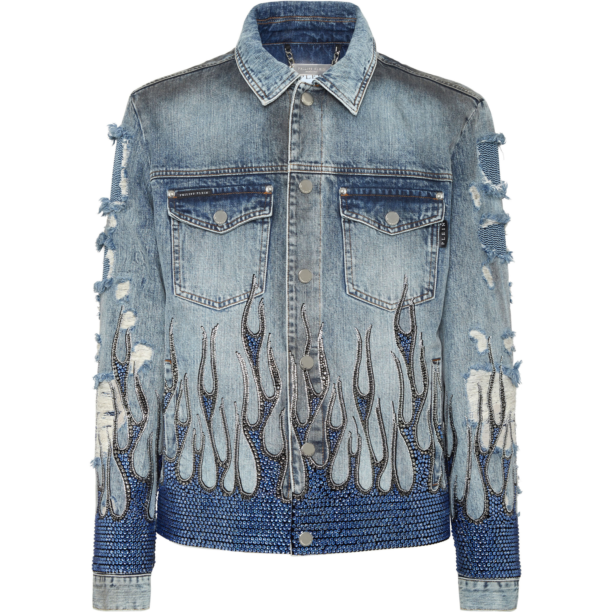 PHILIPP PLEIN Chaqueta vaquera FLAME