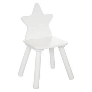 Silla infantil estrella "douceur", blanca