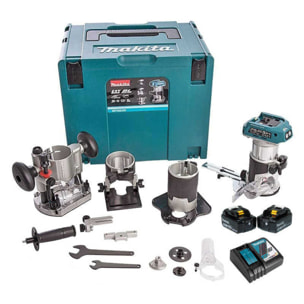 Recortadora 18 V 5 Ah 8 mm + accesorios MAKITA - DRT50RTJX3