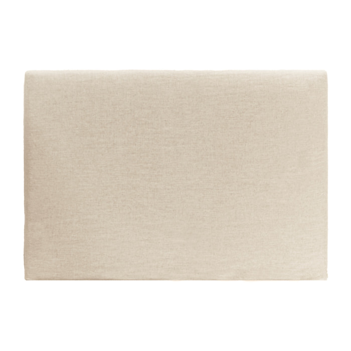 Tête de lit déhoussable en lin beige en différentes tailles