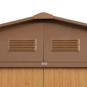 Abri de jardin métal 8,95m² avec kit d'ancrage FLANDRES