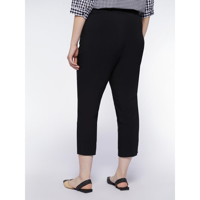 Fiorella Rubino - Pantalones capri negros - Negro