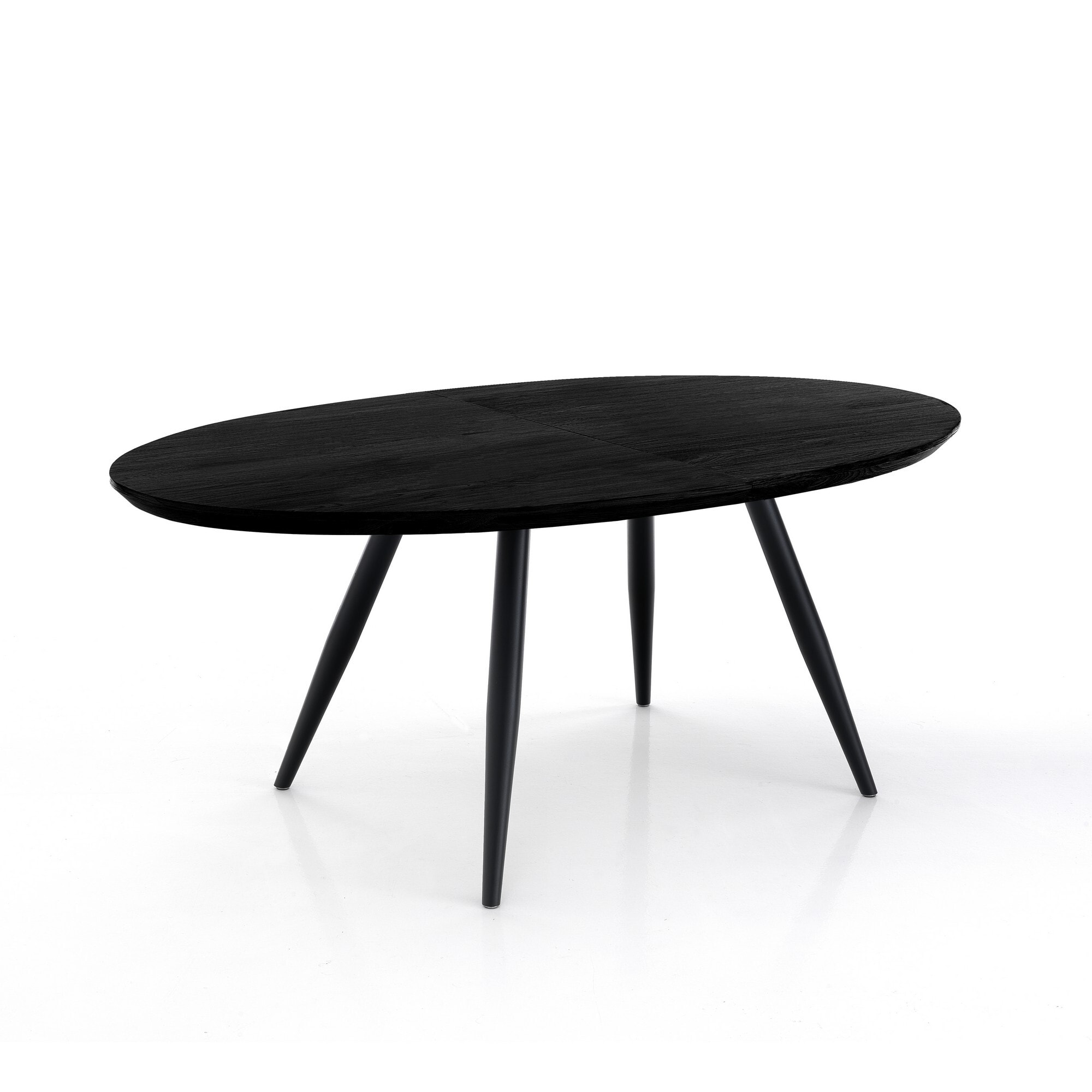 Tomasucci Table extensible ovale noire