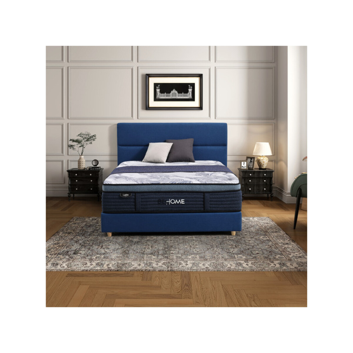 Matelas hybride 180x200cm avec surmatelas ressorts ensachés – AUBE