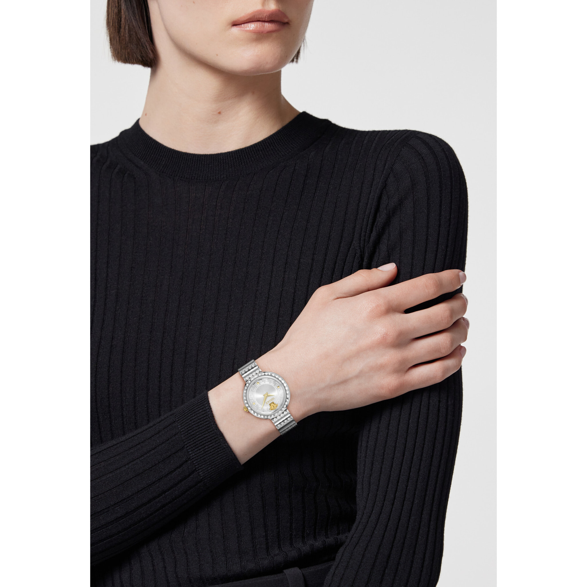 Versace Quarz Analog Uhr Greca Goddess Petite Spec