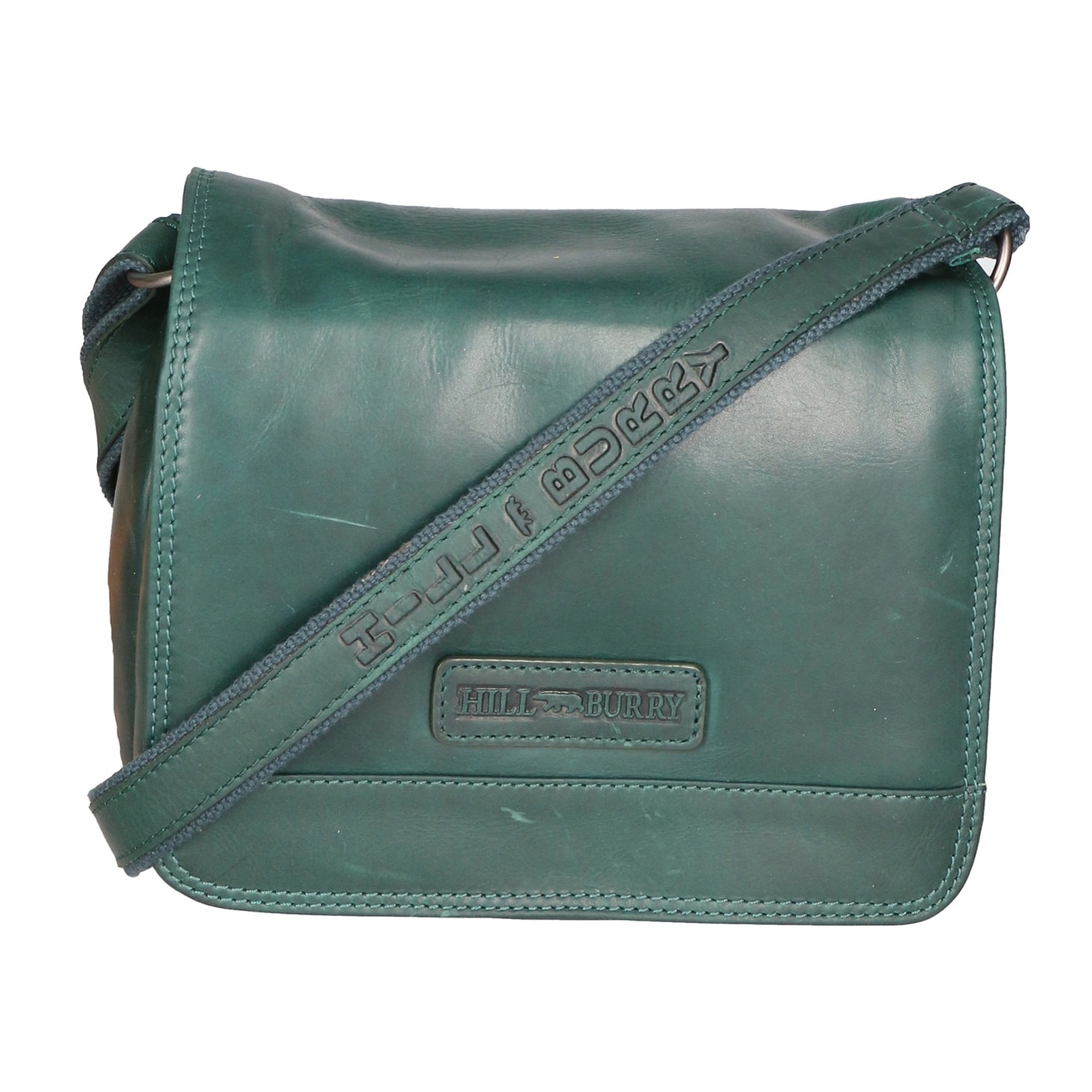 Borsa a tracolla da uomo - Modello Talos - 100% pelle - 21.0 x 23.0 x 8.0 cm