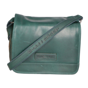 Borsa a tracolla da uomo - Modello Talos - 100% pelle - 21.0 x 23.0 x 8.0 cm