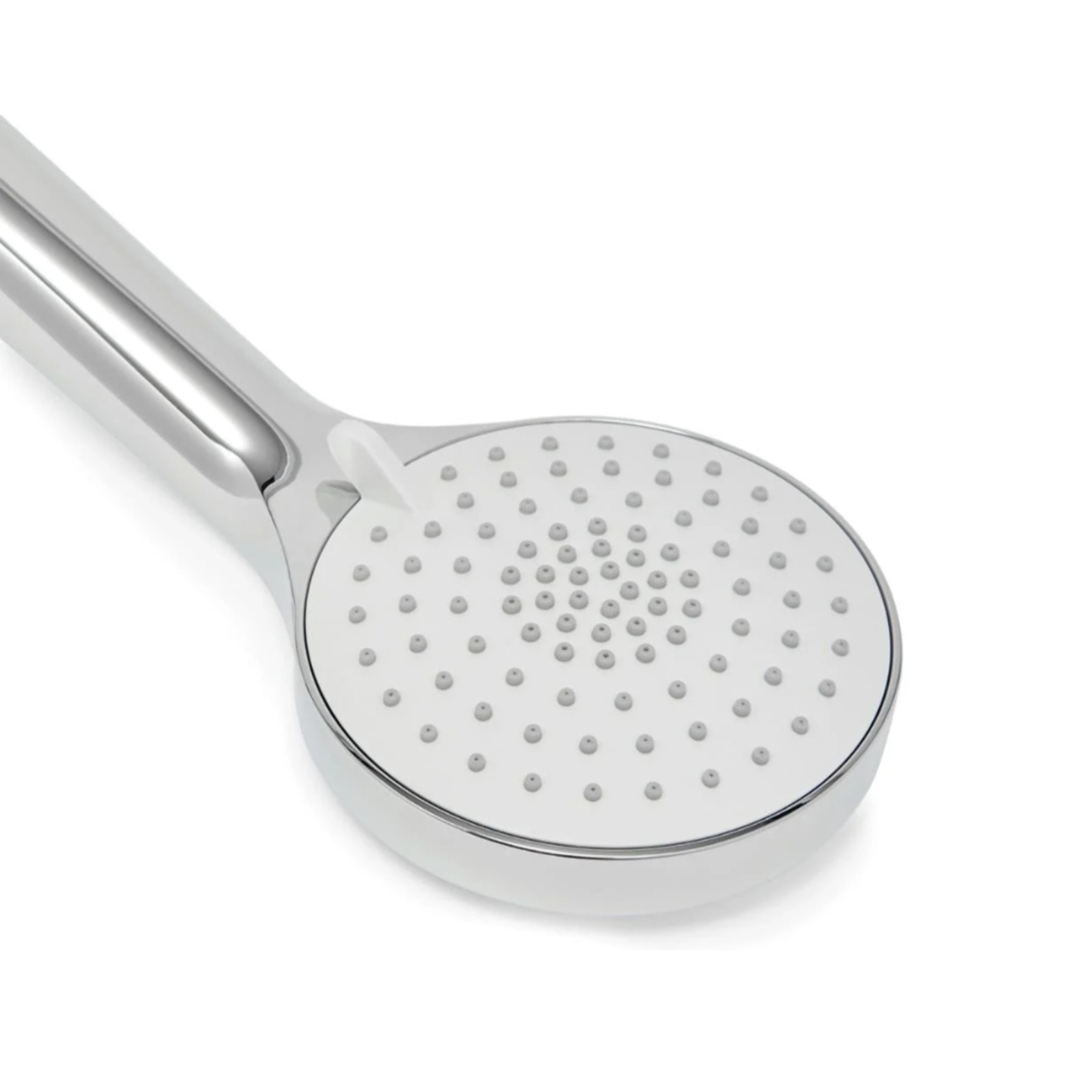 Douchette à main en plastique, 3 jets, buses silicone, chrome brillant (SATBSRS22)