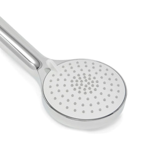 Douchette à main en plastique, 3 jets, buses silicone, chrome brillant (SATBSRS22)