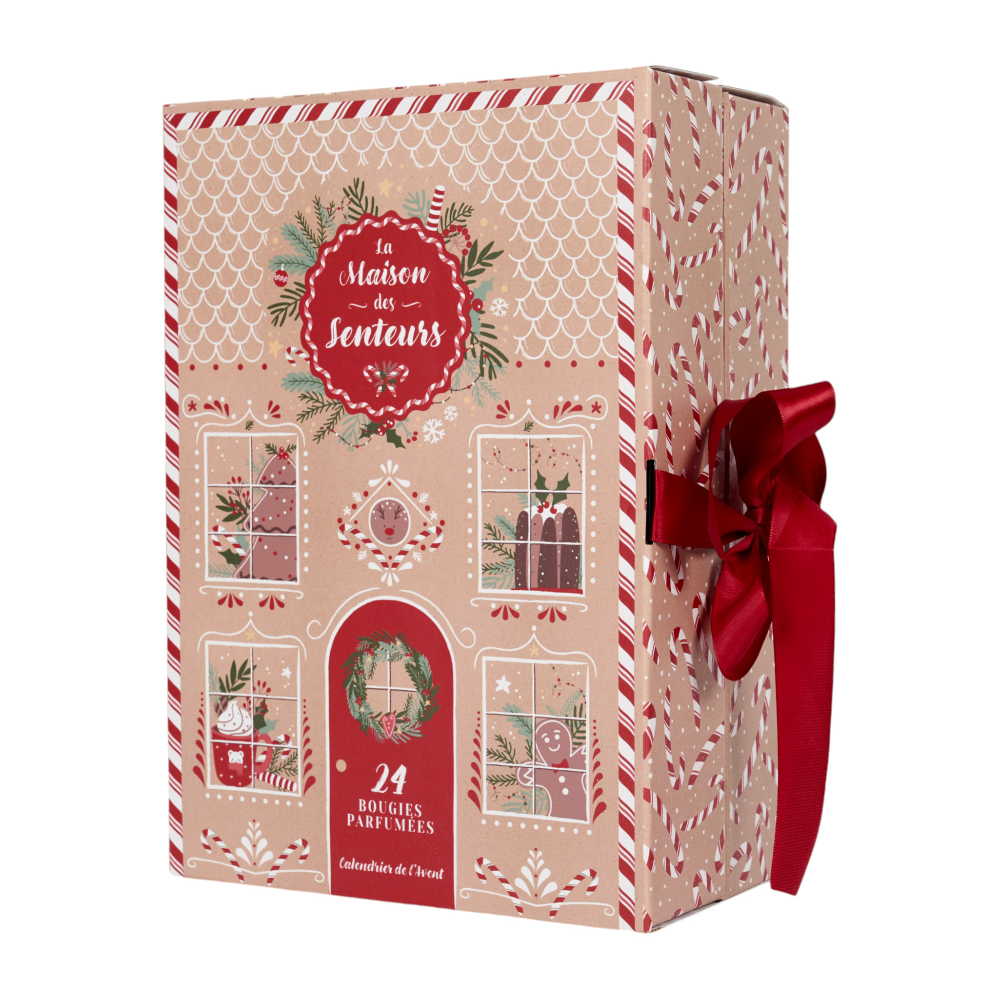 Calendrier Bougie Parfumee X24 Noel Gingerbread