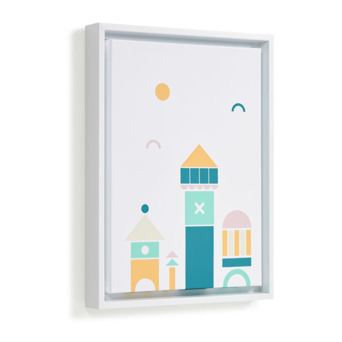 Kave Home - Quadro Julisa monumenti multicolore 30 x 40 cm