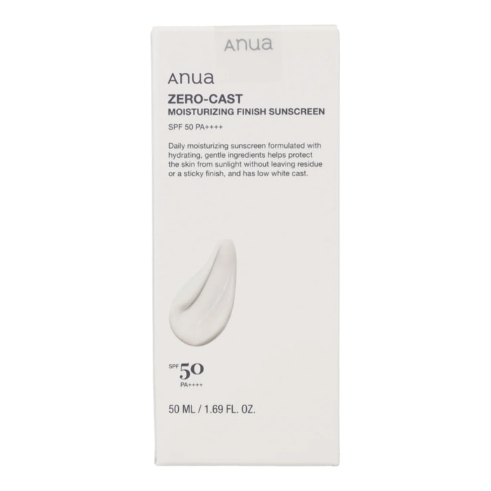 Zero-Cast Moisturizing Finish Sunscreen Anua 50ml