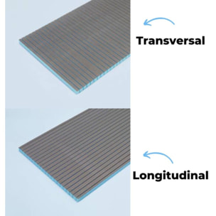 Panneaux de construction WEDI Construct, formes rondes transveral 250 x 60 x 5 cm