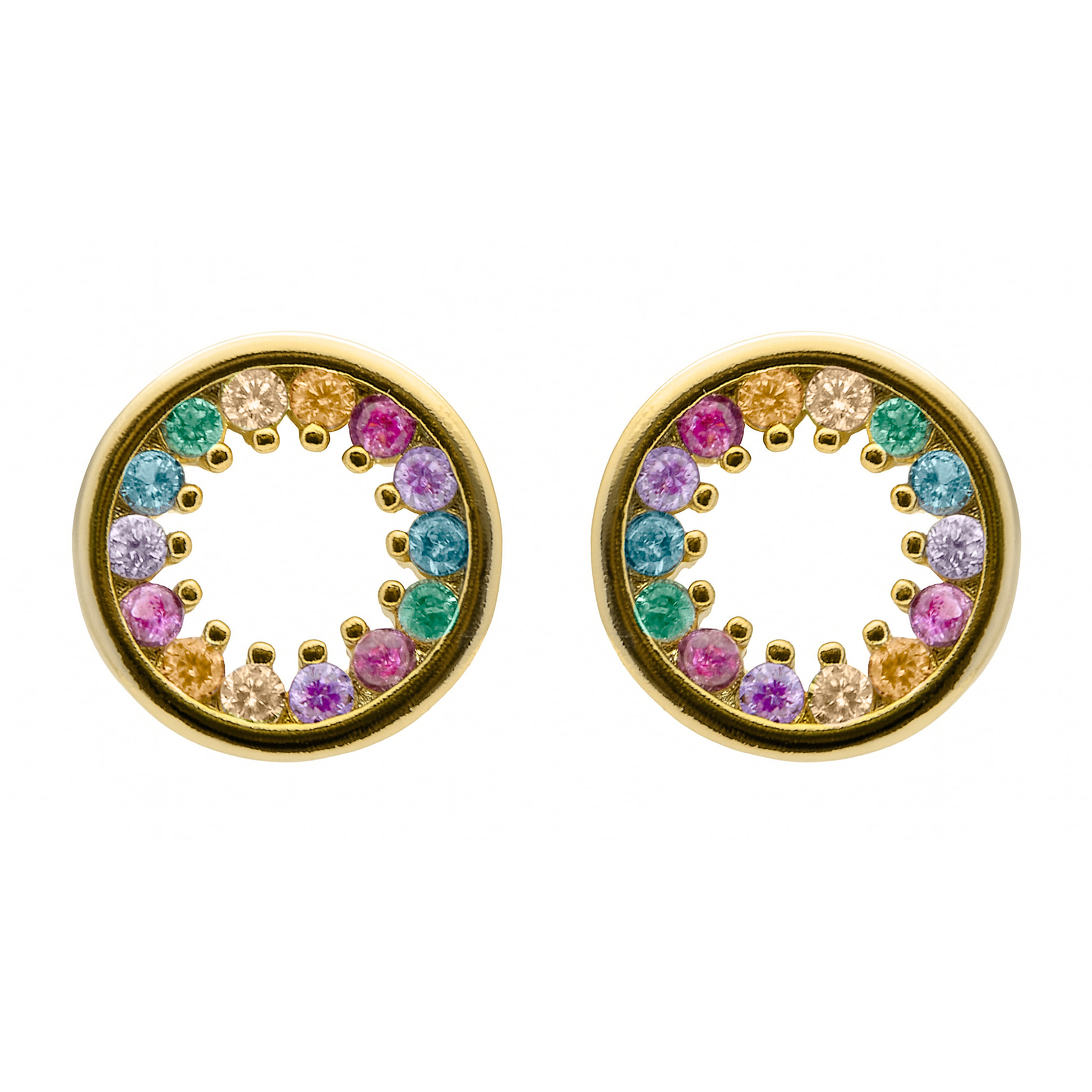 Pendientes Harud acabado oro amarillo 18k