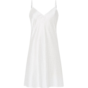 Camisón corto mujer jacquard tirantes suave