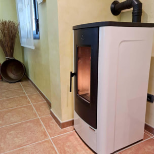 Stufa A Pellet Dahiana Avorio 10Kw