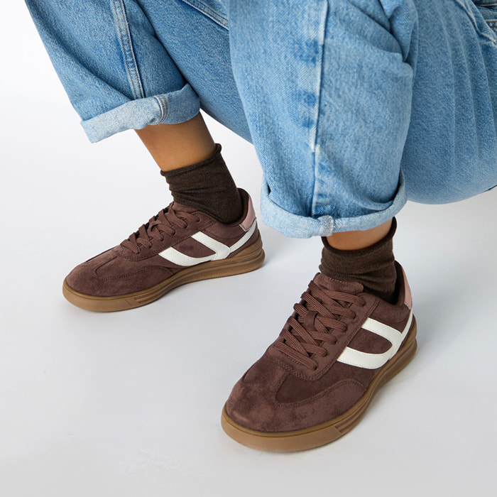 Zapatillas deportivas para mujer marrón oscuro