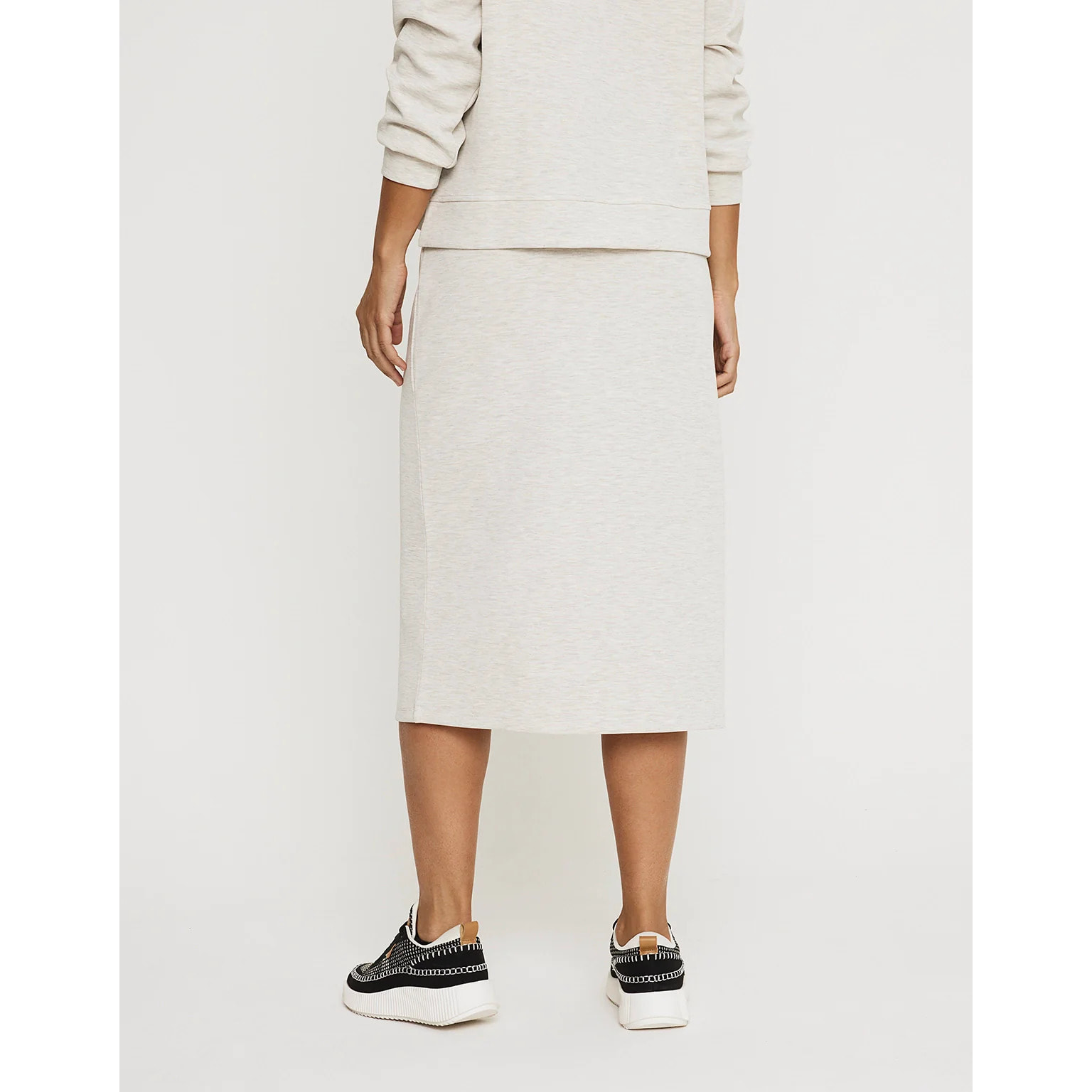 Falda Midi Gris - Rovium