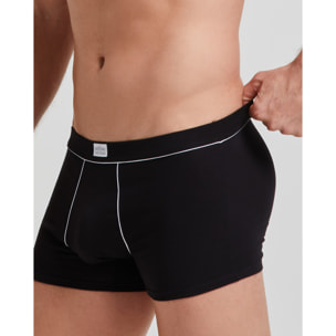 Boxer cotone con dettagli a contrasto