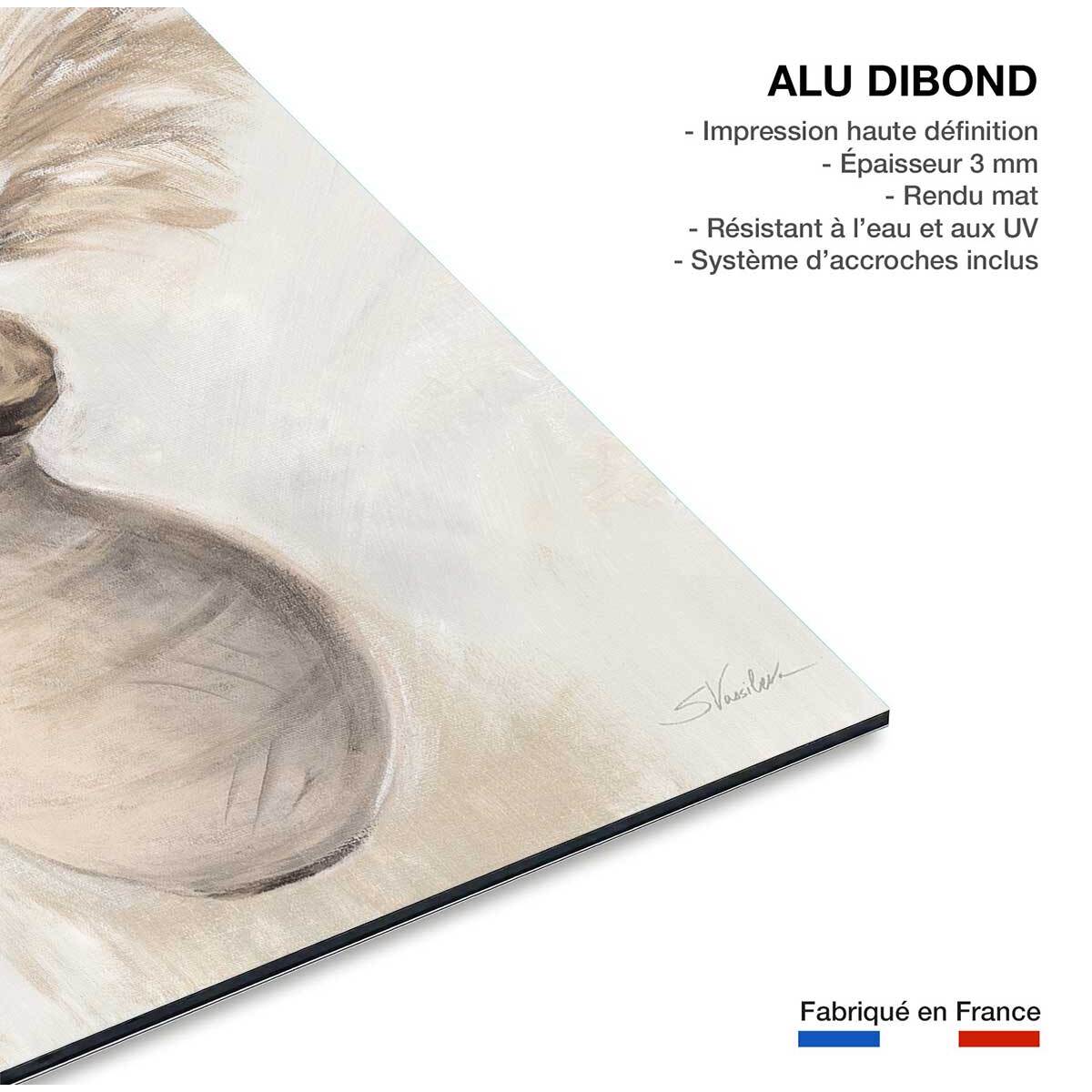 Tableau nature morte poterie seche  Tableau alu Dibond