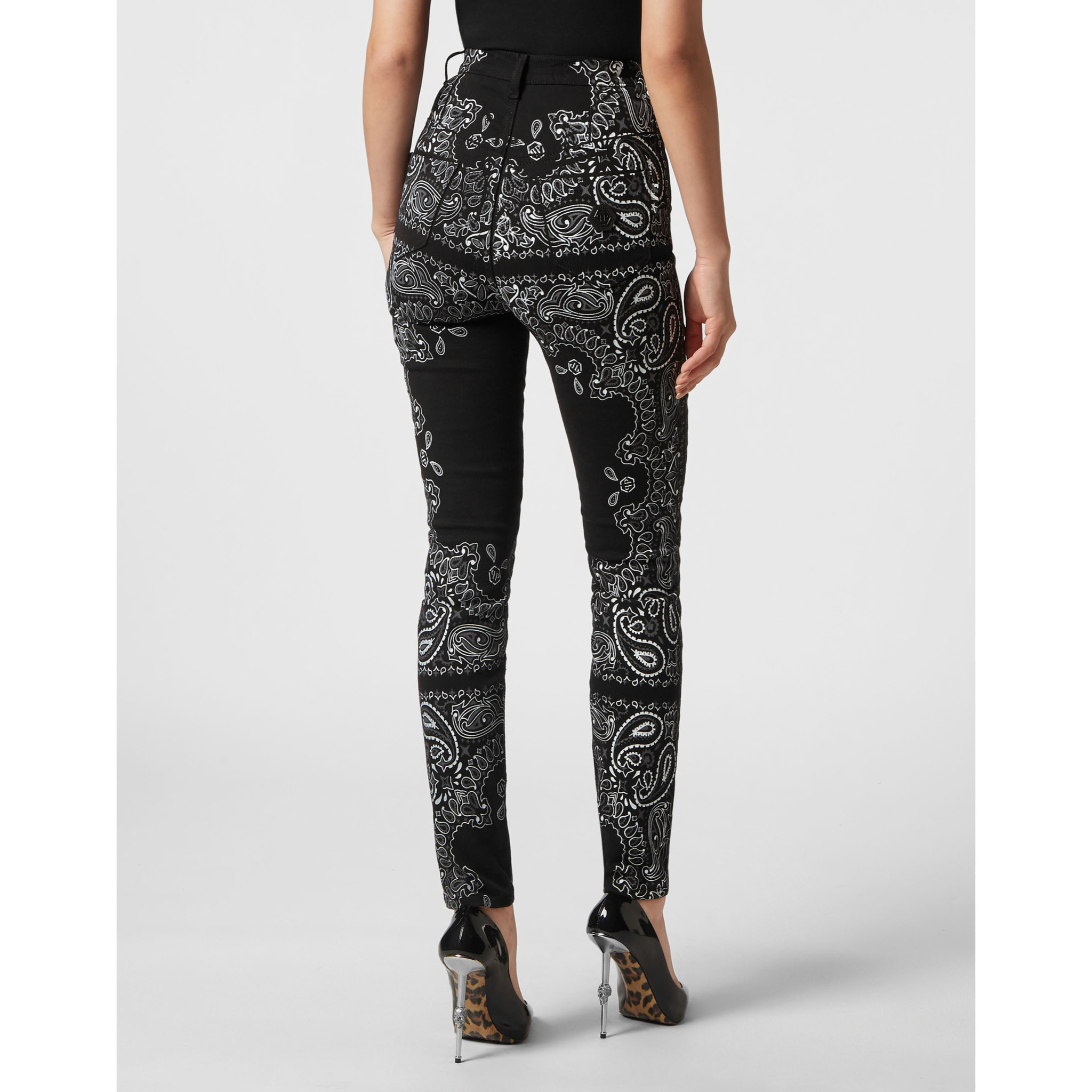 PHILIPP PLEIN Super High Waist Jegging PAISLEY
