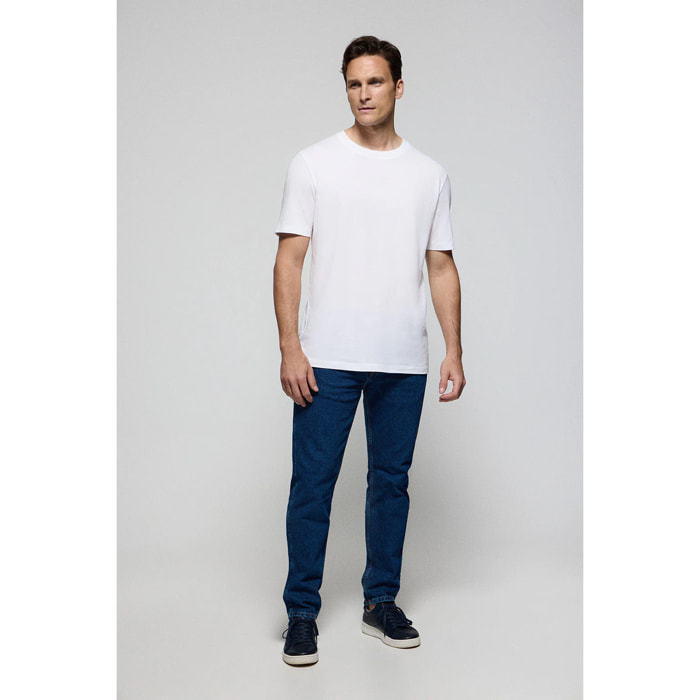 Camiseta Surfer loose fit blanca con logo minimal engomado Polo Club