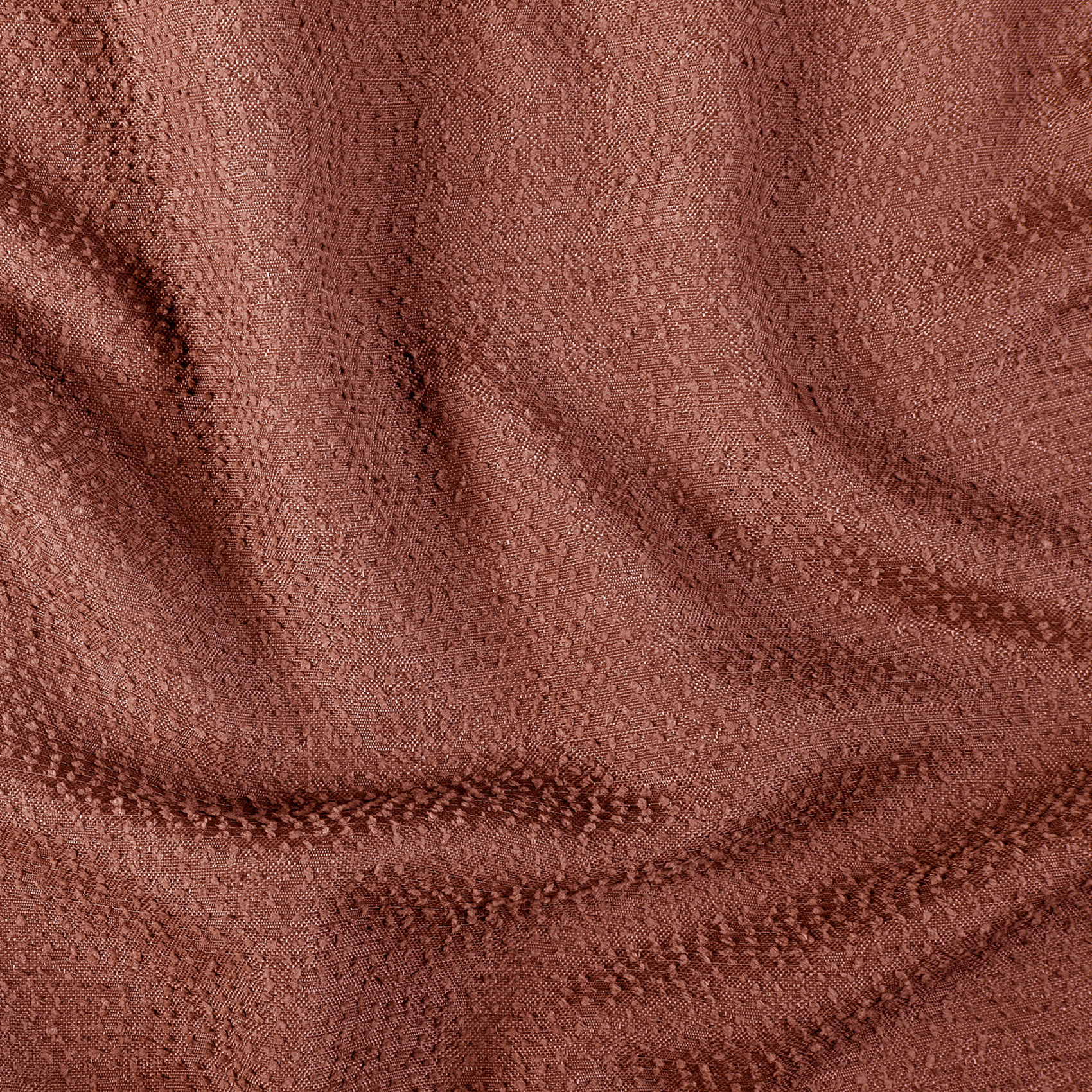 Rideau tamisant à fil texturé - Terracotta