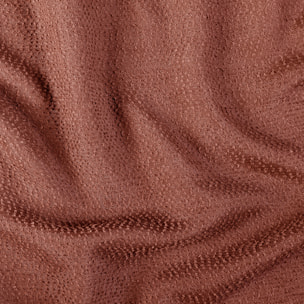 Rideau tamisant à fil texturé - Terracotta