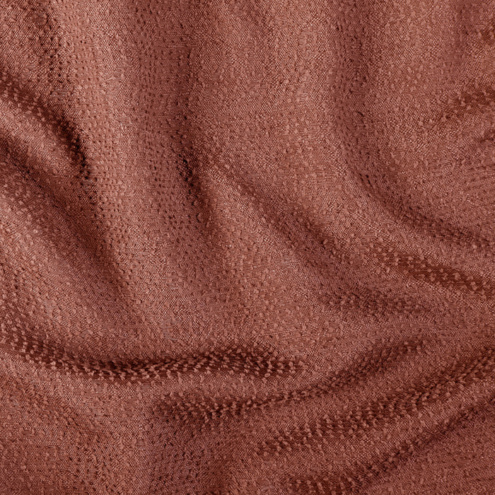 Rideau tamisant à fil texturé - Terracotta