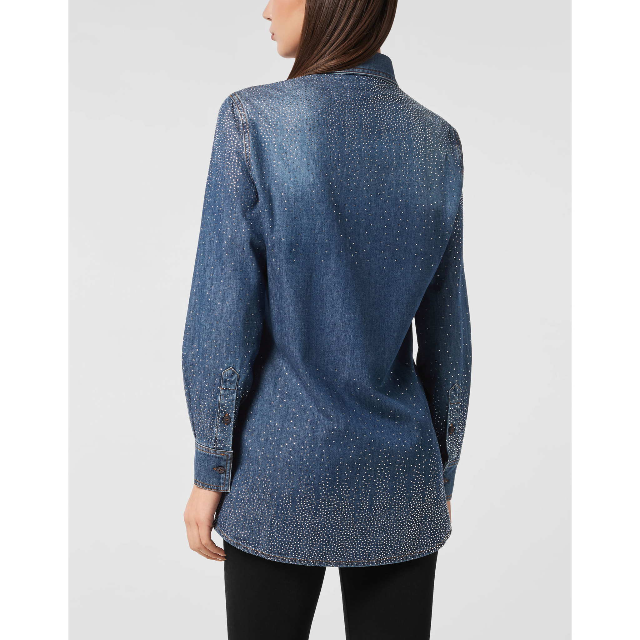 PHILIPP PLEIN Camisa vaquera