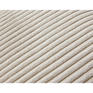 Garance - module d'assise 2 places avec accoudoir droit - en velours côtelé - Beige